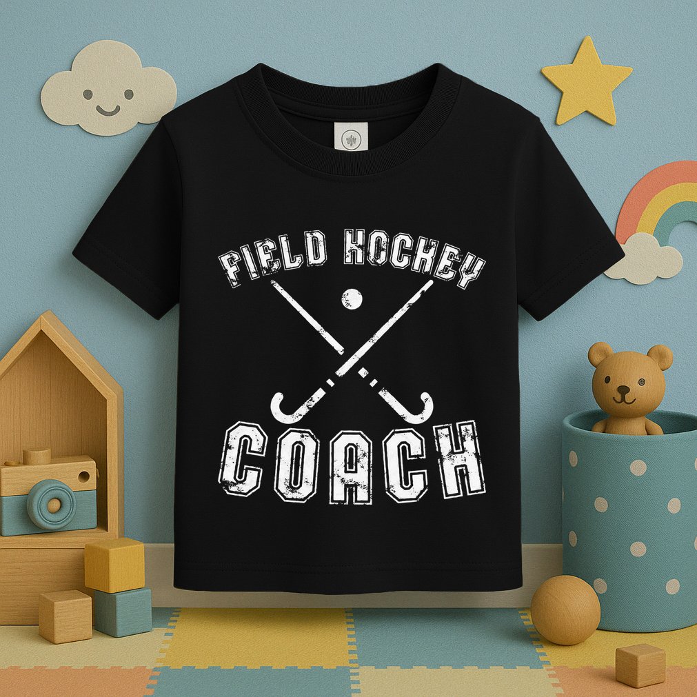 Field Hockey Coach Gifts Distressed Field Hockey Coach Toddler T-Shirt