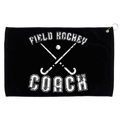 Field Hockey Coach Gifts Distressed Field Hockey Coach Grommeted Golf Towel