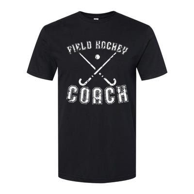 Field Hockey Coach Gifts Distressed Field Hockey Coach Softstyle CVC T-Shirt