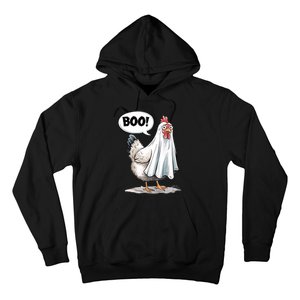 Funny Halloween Chicken Boo Spooky Chicken Halloween Costume Hoodie