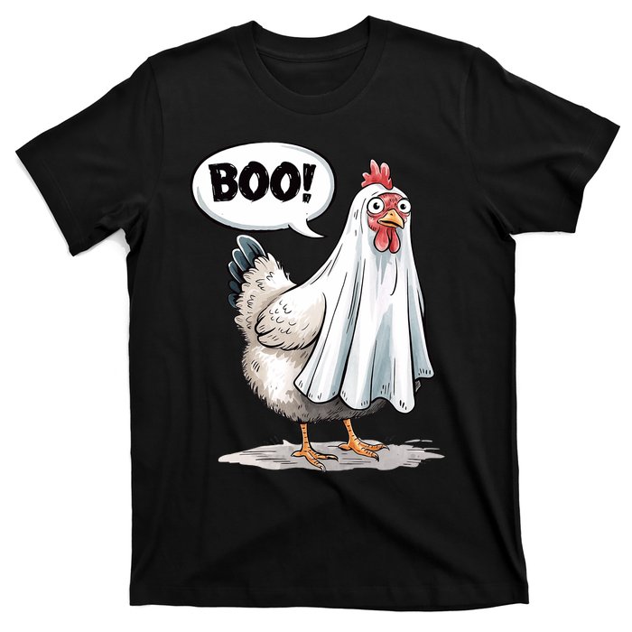 Funny Halloween Chicken Boo Spooky Chicken Halloween Costume T-Shirt