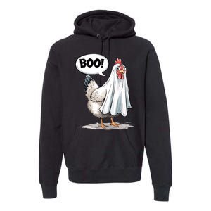 Funny Halloween Chicken Boo Spooky Chicken Halloween Costume Premium Hoodie