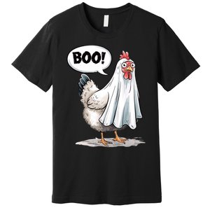 Funny Halloween Chicken Boo Spooky Chicken Halloween Costume Premium T-Shirt