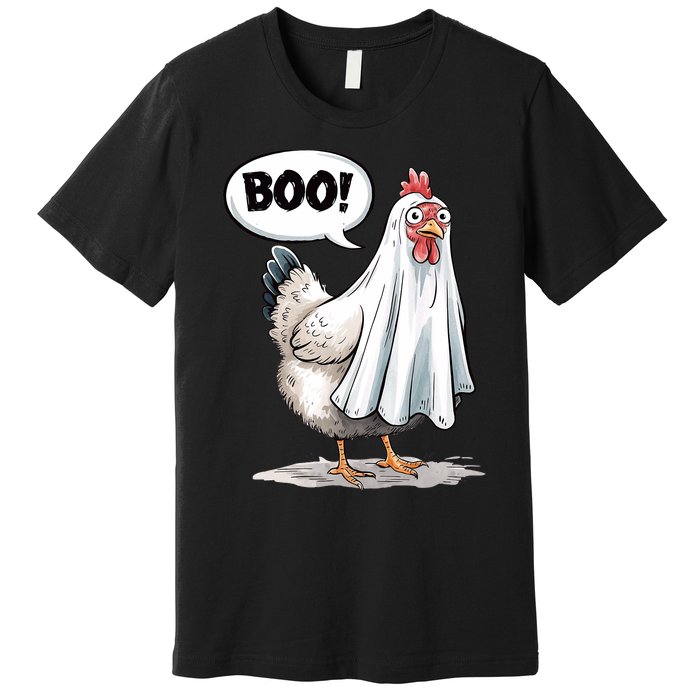 Funny Halloween Chicken Boo Spooky Chicken Halloween Costume Premium T-Shirt