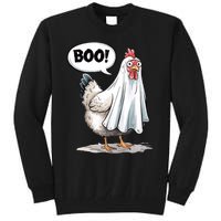 Funny Halloween Chicken Boo Spooky Chicken Halloween Costume Tall Sweatshirt