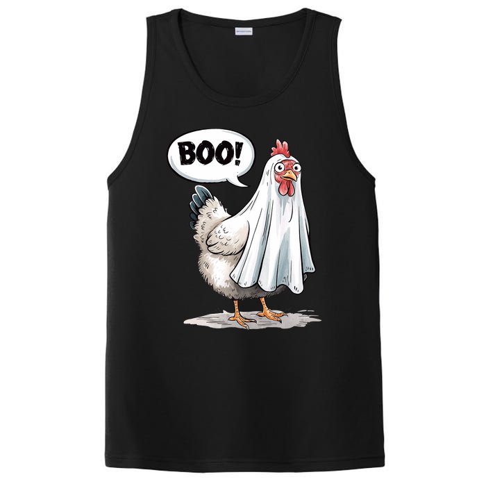 Funny Halloween Chicken Boo Spooky Chicken Halloween Costume PosiCharge Competitor Tank