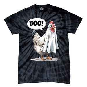 Funny Halloween Chicken Boo Spooky Chicken Halloween Costume Tie-Dye T-Shirt