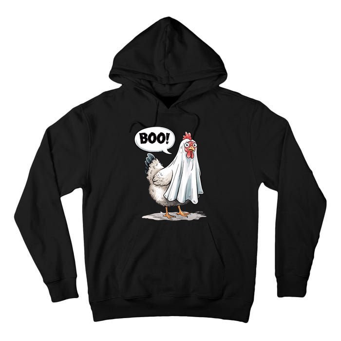 Funny Halloween Chicken Boo Spooky Chicken Halloween Costume Tall Hoodie