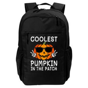 Funny Halloween Coolest Pumpkin In The Patch Glasses Gift Daily Commute Backpack