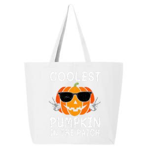 Funny Halloween Coolest Pumpkin In The Patch Glasses Gift 25L Jumbo Tote