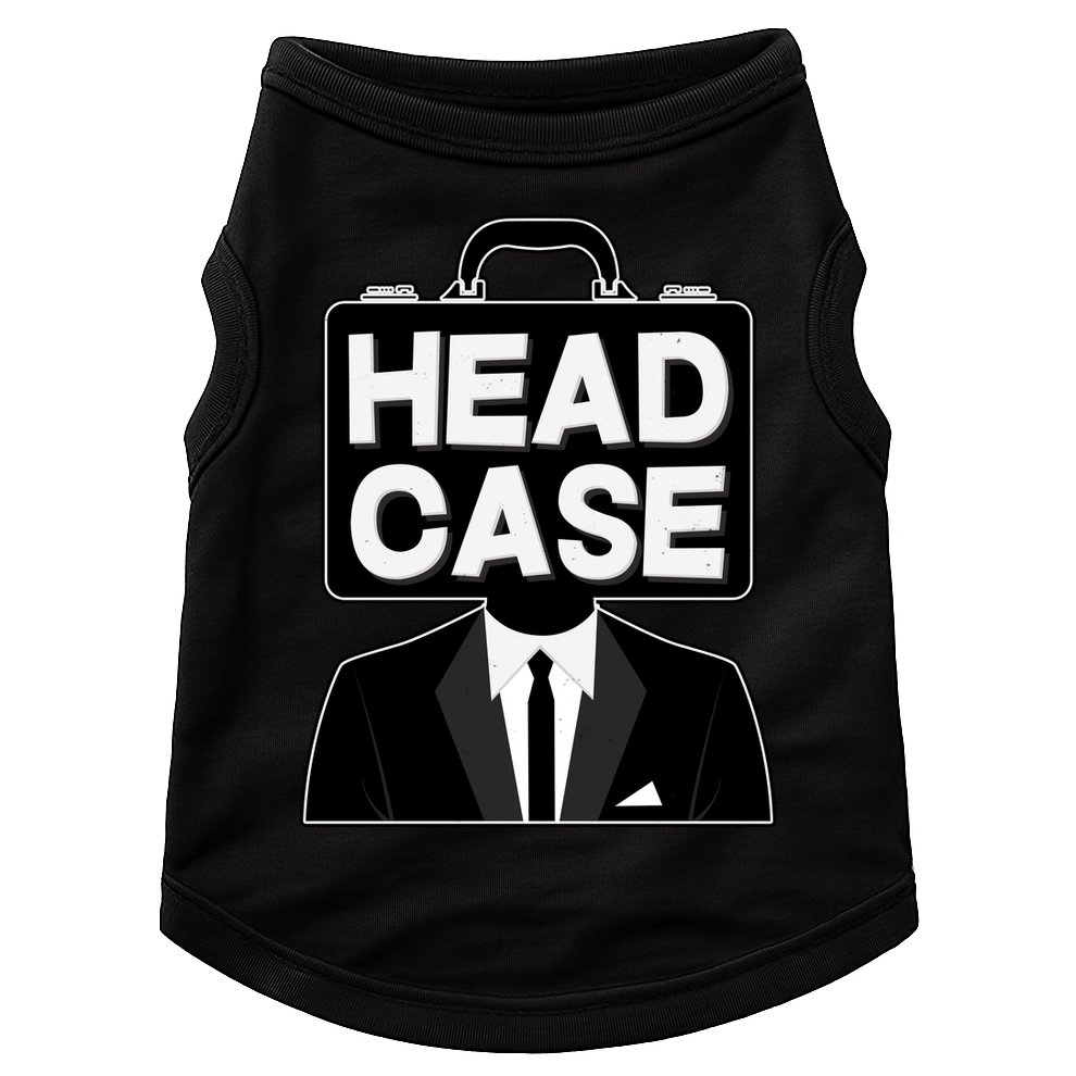 Funny Head Case Man Doggie Tank