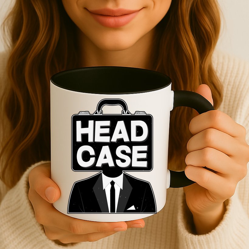 Funny Head Case Man Mug