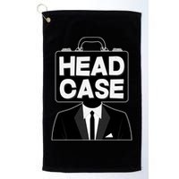 Funny Head Case Man Golf Towel