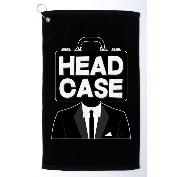 Funny Head Case Man Golf Towel