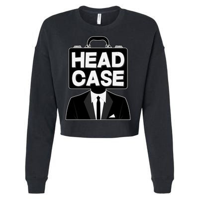 Funny Head Case Man Cropped Pullover Crew