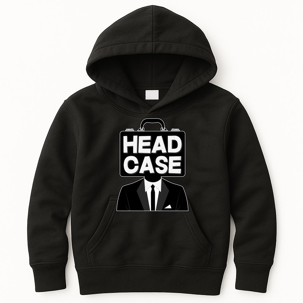 Funny Head Case Man Kids Hoodie