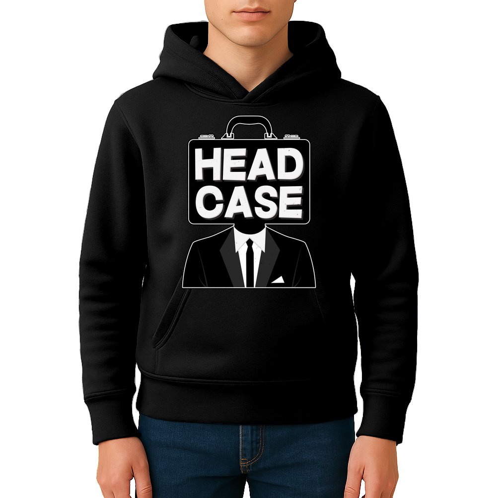 Funny Head Case Man Kids Hoodie