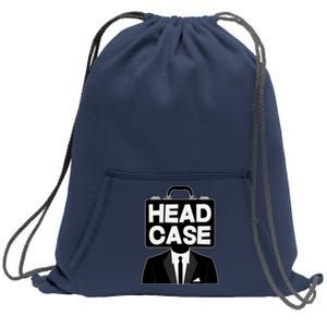 Funny Head Case Man Sweatshirt Cinch Pack Bag