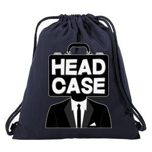 Funny Head Case Man Drawstring Bag