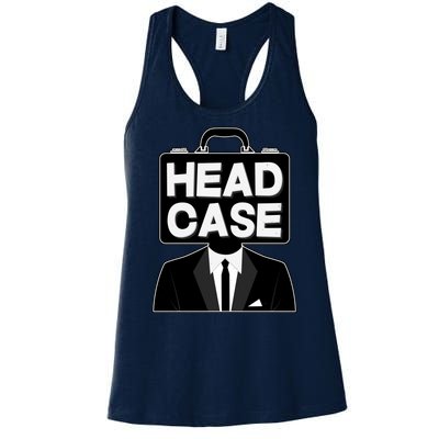 Funny Head Case Man Women's Racerback Tank