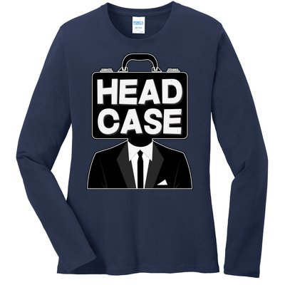 Funny Head Case Man Ladies Long Sleeve Shirt