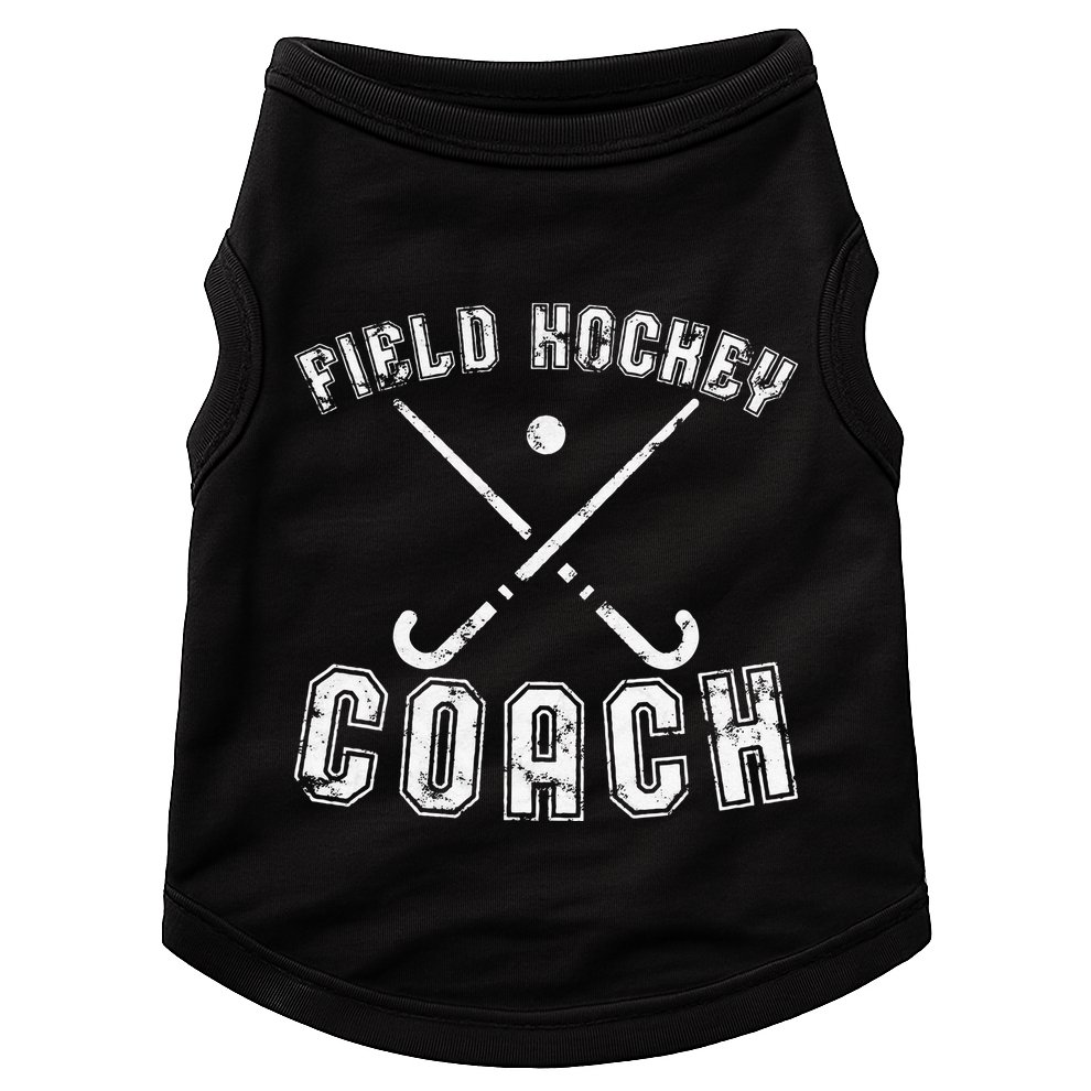 Field Hockey Coach Gifts Distressed Field Hockey Coach Doggie Tank