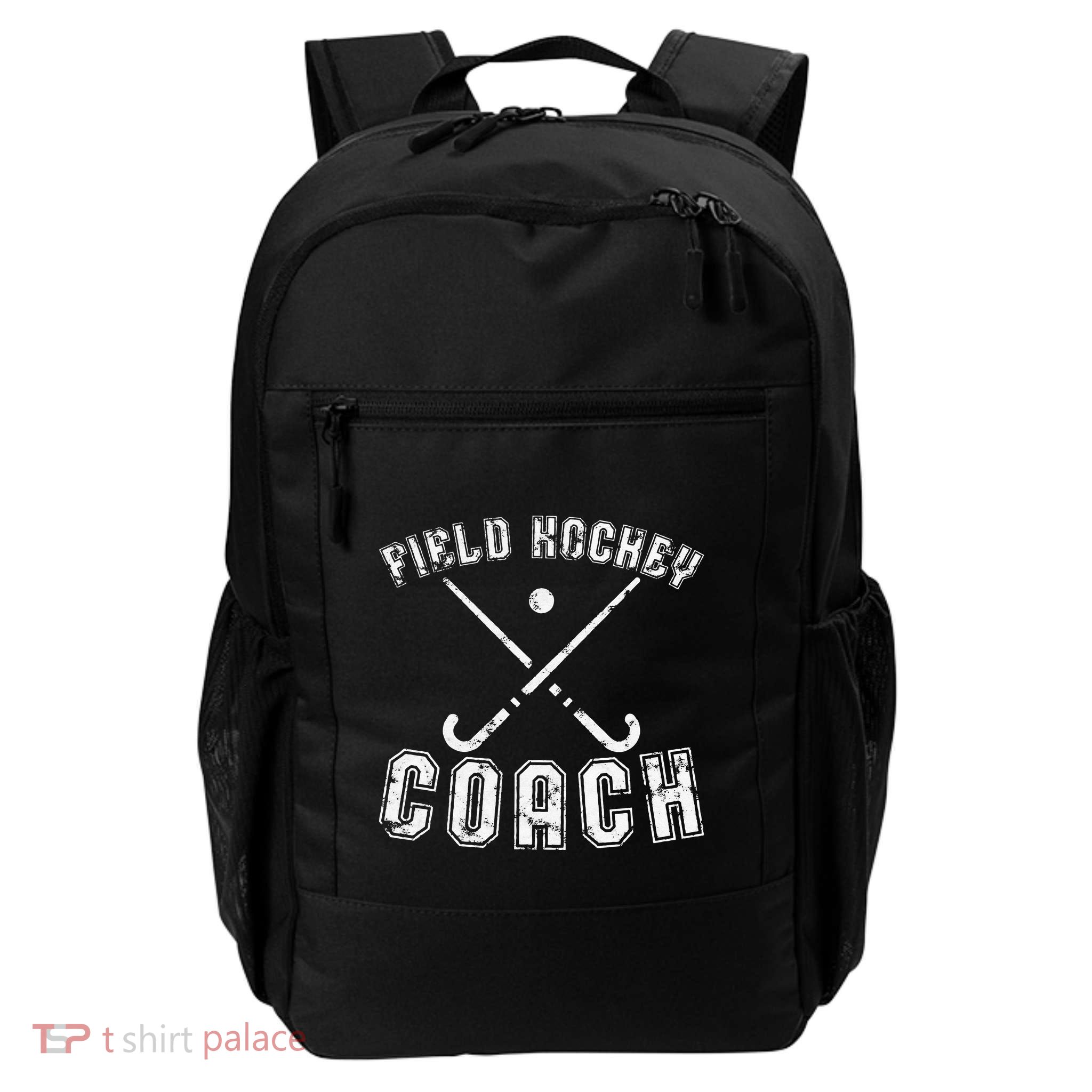 Field Hockey Coach Gifts Distressed Field Hockey Coach Backpack