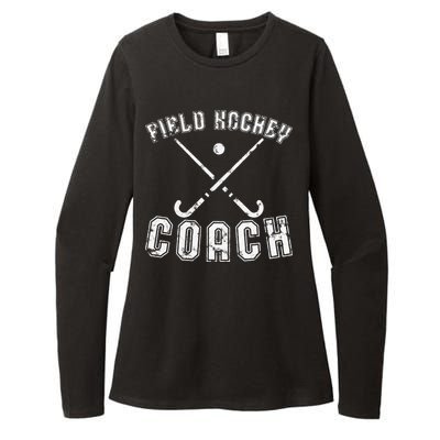 Field Hockey Coach Gifts Distressed Field Hockey Coach Womens CVC Long Sleeve Shirt