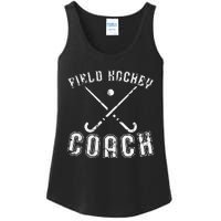 Field Hockey Coach Gifts Distressed Field Hockey Coach Ladies Essential Tank