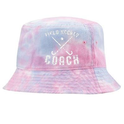 Field Hockey Coach Gifts Distressed Field Hockey Coach Tie-Dyed Bucket Hat