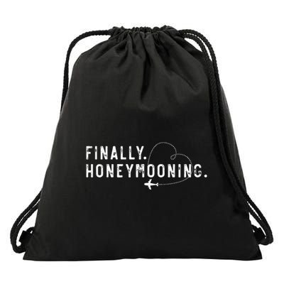 Finally Honeymooning Couples Honeymoon Matching Honeymoonin Drawstring Bag