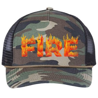 FIRE HALLOWEEN COSTUME FIRE AND ICE MATCHING COUPLES Retro Rope Trucker Hat Cap