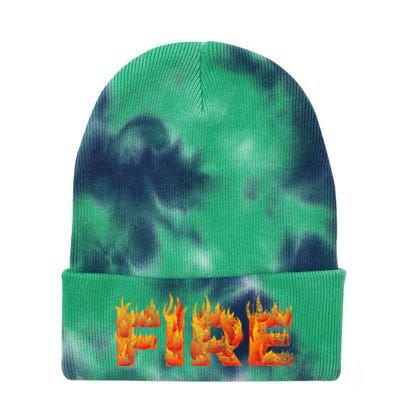 FIRE HALLOWEEN COSTUME FIRE AND ICE MATCHING COUPLES Tie Dye 12in Knit Beanie