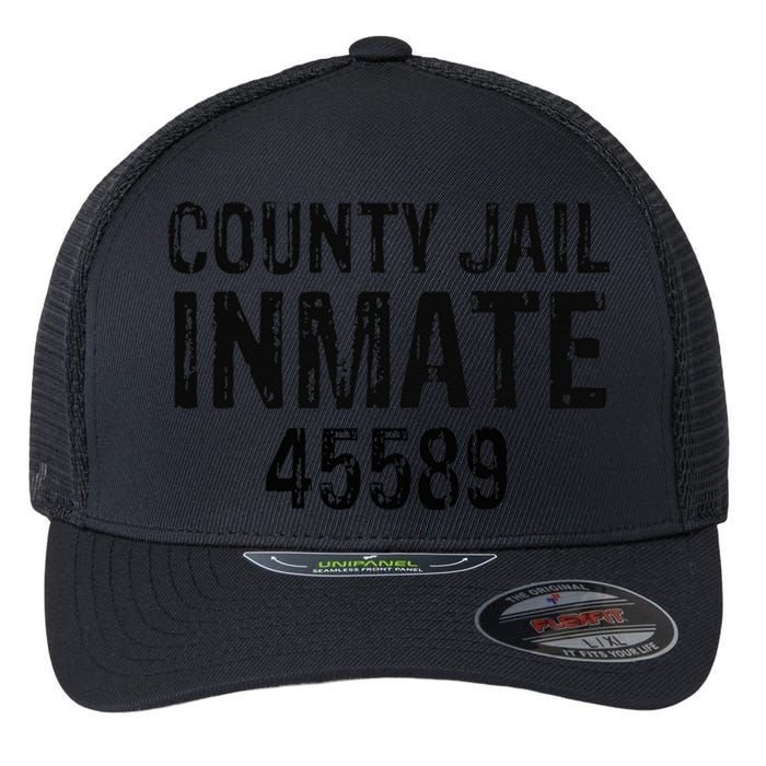 funyn Halloween County Jail Inmate Prisoner Costume Party Flexfit Unipanel Trucker Cap