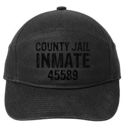 funyn Halloween County Jail Inmate Prisoner Costume Party 7-Panel Snapback Hat