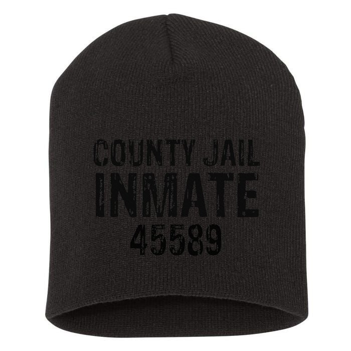 funyn Halloween County Jail Inmate Prisoner Costume Party Short Acrylic Beanie