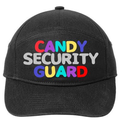 Funny Halloween, Cute Halloween, Candy Security Guard 7-Panel Snapback Hat
