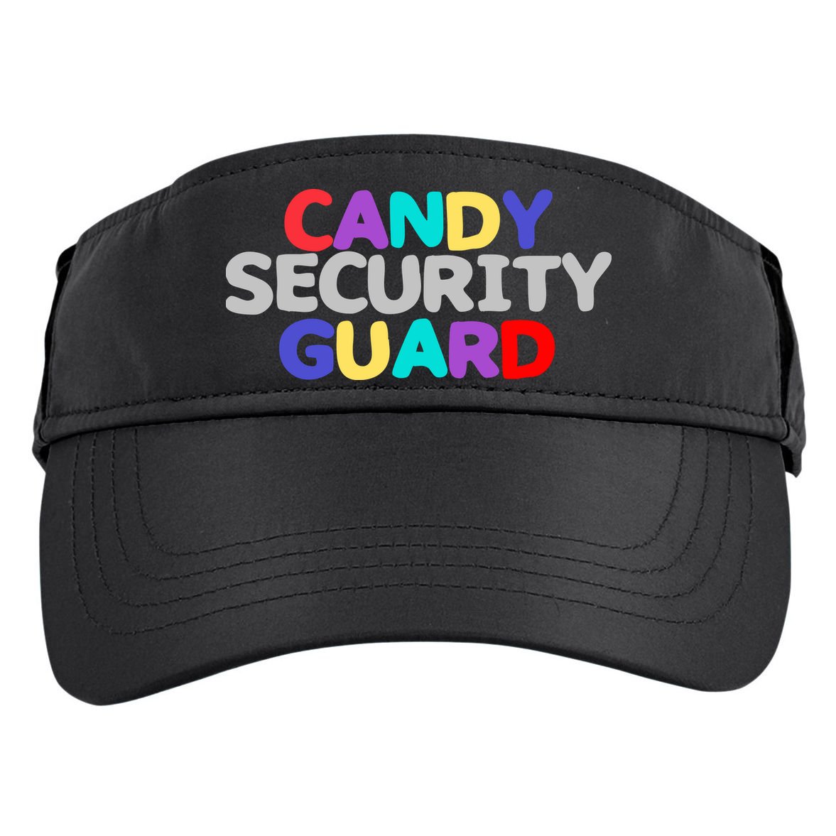 Funny Halloween, Cute Halloween, Candy Security Guard Adult Drive Performance Visor