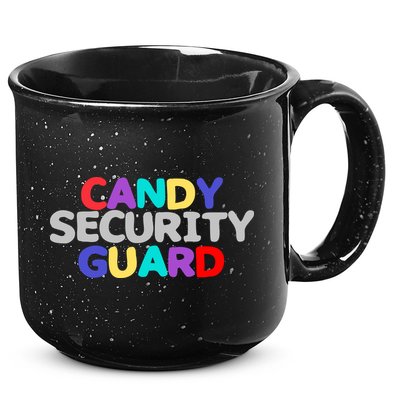 Funny Halloween, Cute Halloween, Candy Security Guard 15oz Campfire Ceramic Mug
