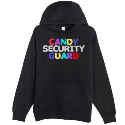 Funny Halloween, Cute Halloween, Candy Security Guard Premium Pullover Hoodie