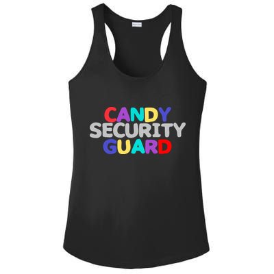 Funny Halloween, Cute Halloween, Candy Security Guard Ladies PosiCharge Competitor Racerback Tank
