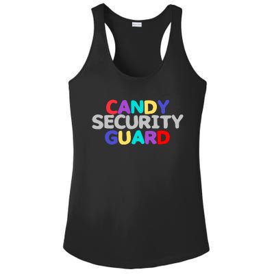 Funny Halloween, Cute Halloween, Candy Security Guard Ladies PosiCharge Competitor Racerback Tank