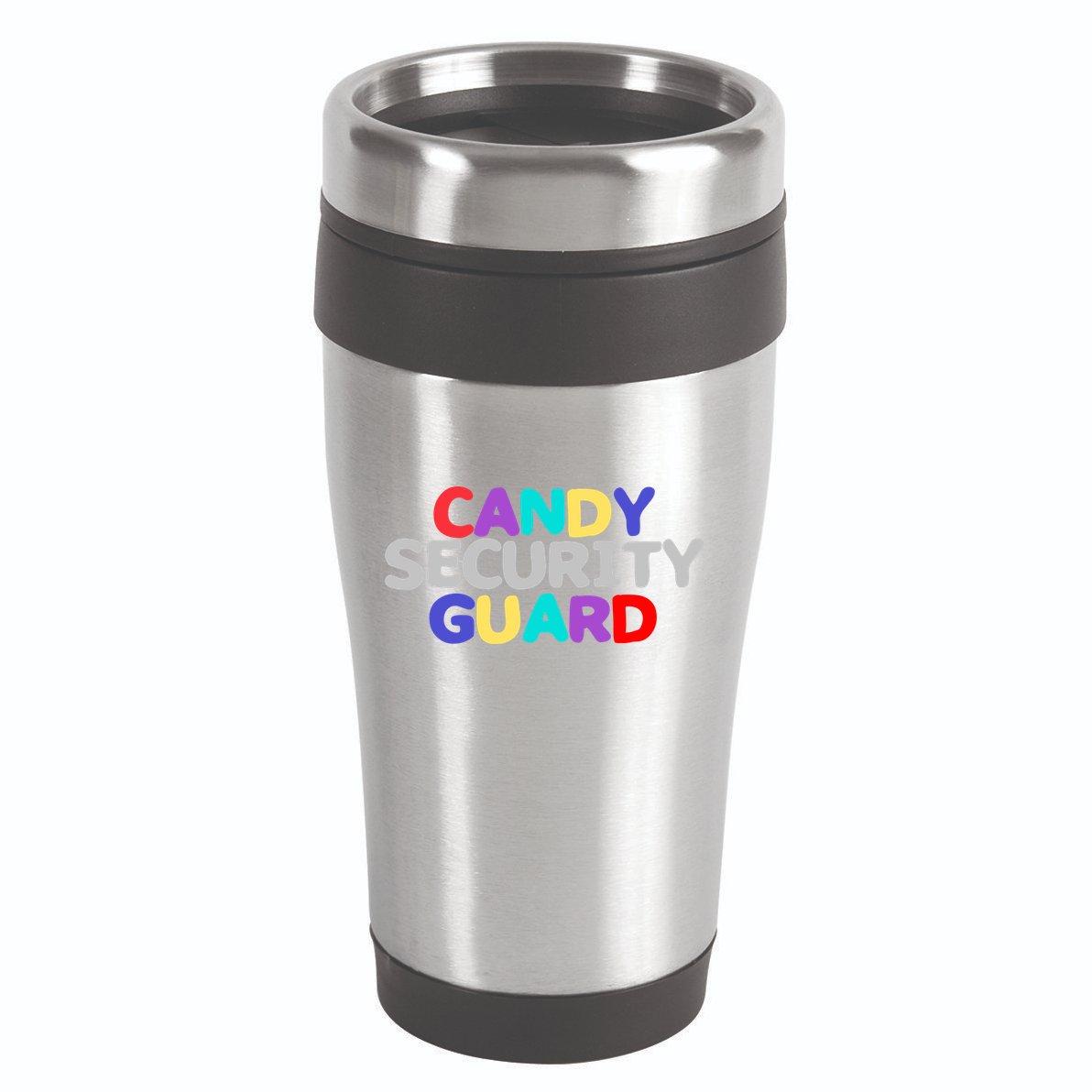 Funny Halloween, Cute Halloween, Candy Security Guard 16oz Travel Tumbler