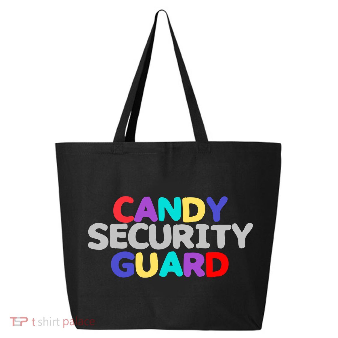 Funny Halloween, Cute Halloween, Candy Security Guard 25L Jumbo Tote