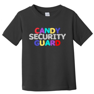 Funny Halloween, Cute Halloween, Candy Security Guard Toddler T-Shirt