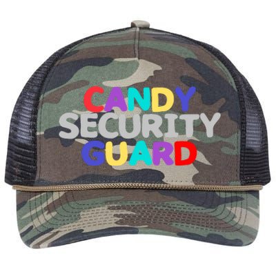 Funny Halloween, Cute Halloween, Candy Security Guard Retro Rope Trucker Hat Cap