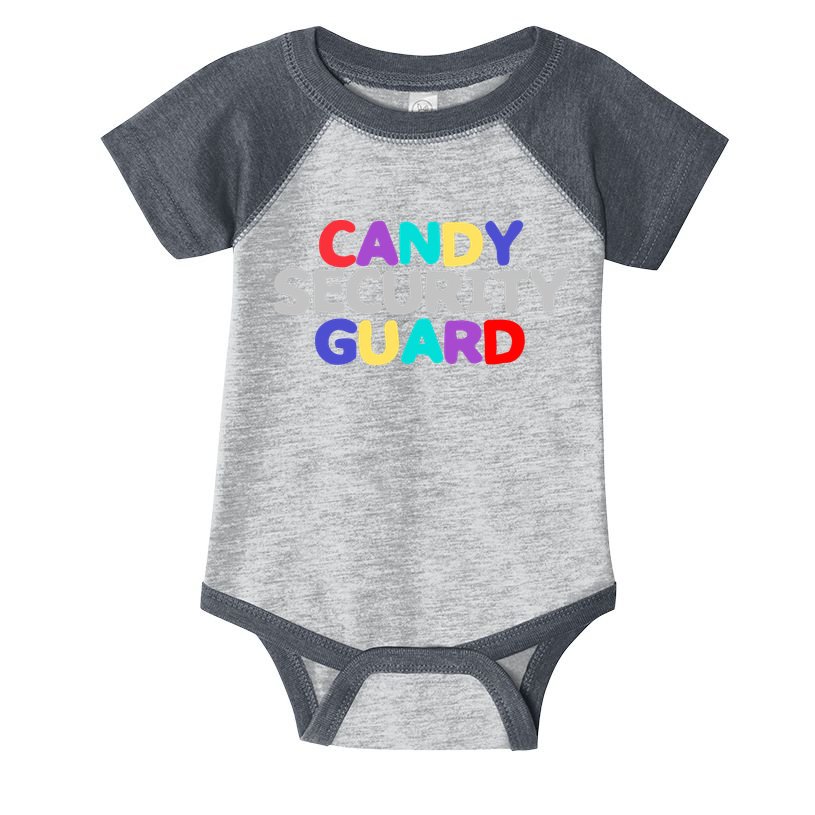 Funny Halloween, Cute Halloween, Candy Security Guard Infant Baby Jersey Bodysuit