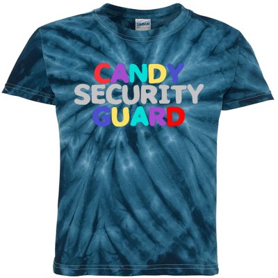 Funny Halloween, Cute Halloween, Candy Security Guard Kids Tie-Dye T-Shirt