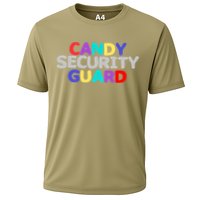 Funny Halloween, Cute Halloween, Candy Security Guard Cooling Performance Crew T-Shirt
