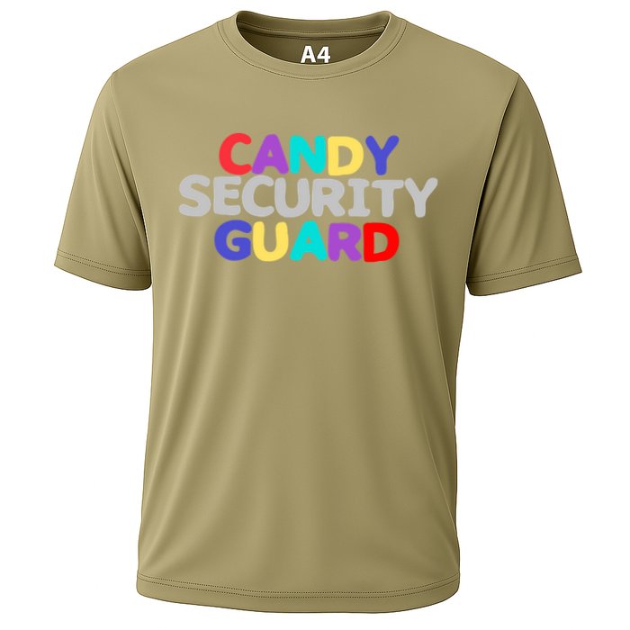 Funny Halloween, Cute Halloween, Candy Security Guard Cooling Performance Crew T-Shirt
